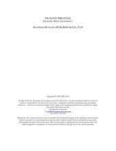 book HEALING MIRACLES: GETTING WELL NATURALLY