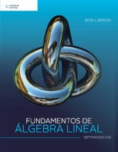 book Fundamentos de álgebra lineal (7a. ed.).