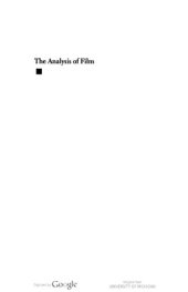 book The Analysis of Film