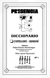 book Diccionario castellano - guaraní