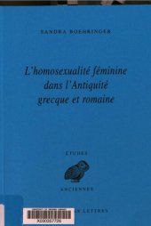 book L'homosexualité féminine dans l'antiquité grecque et romaine