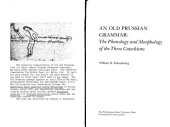 book An old prussian grammar: the phonology and morphology of the three catechisms