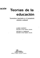 book Teorías de la educación