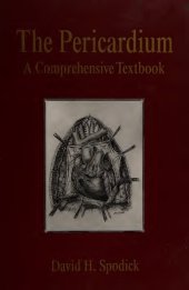 book The pericardium - a comprehensive textbook