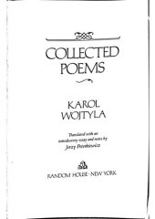 book Collected Poems of Karol Wojtyla