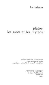 book Platon, les mots et les mythes