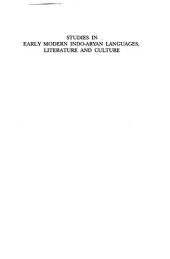 book Studies in early modern Indo-Aryan languages, literature, and culture : research papers, 1992-1994