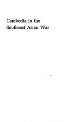 book Cambodia in the Southeast Asian War