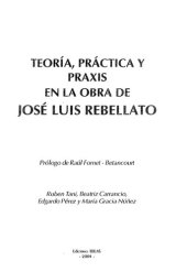 book Teoría, práctica y praxis en la obra de José Luis Rebellato