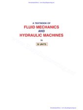 book A Textbook of Fluid Mechanics and Hydraulic Machines