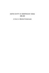 book David Scott in North-East India, 1802-1831; a study in British paternalism