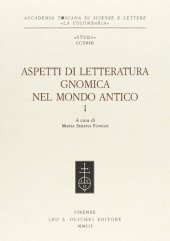 book Aspetti di letteratura gnomica nel mondo antico