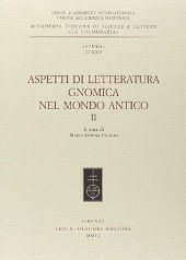 book Aspetti di letteratura gnomica nel mondo antico