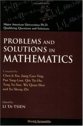 book Problems and solutions in mathematics (PhD qualifying questions)