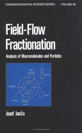 book Field-flow fractionation: analysis of macromolecules and particles