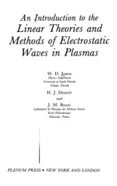 book An introduction to the linear theories and methods of electrostatic waves in plasmas