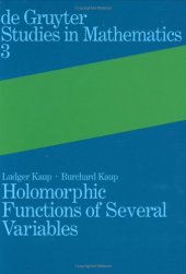 book Holomorphic functions of several variables