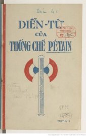 book Diễn-từ của Thống-Chế Pétain. Tập thứ II