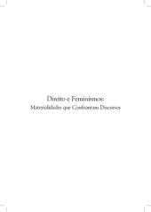 book Direito e feminismos: materialidades que confrontam discursos