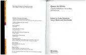 book Queer in Africa: LGBTQI Identities, Citizenship, and Activism