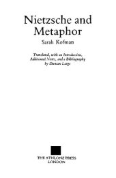 book Nietzsche and Metaphor