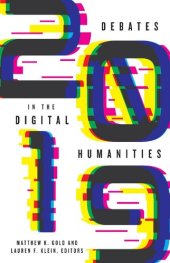 book Debates in the Digital Humanities 2019