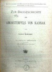 book Zur Baugeschichte des Amonstempels von Karnak