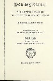 book A History of the Goshenhoppen Reformed Charge, Montgomery County, Pennsylvania (1727-1819)