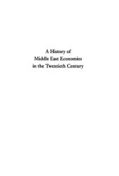 book A History of Middle East Economies in the Twentieth Century