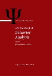 book APA Handbook of Behavior Analysis