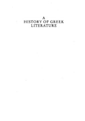 book A History of Greek Literature: From Homer to the Hellenistic Period