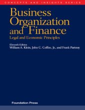 book Business organization and finance: legal and economic principles