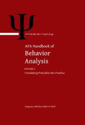 book APA Handbook of Behavior Analysis