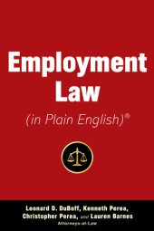 book Employment Law (in Plain English)