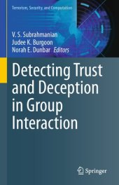 book Detecting Trust and Deception in Group Interaction