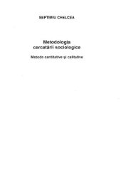 book Metodologia cercetarii sociologice. Metode cantitative si calitative