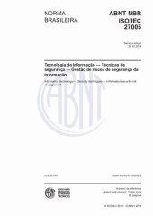 book [ABNT NBR ISO/IEC 27005:2019] Tecnologia da informação — Técnicas de segurança — Gestão de riscos de segurança da informação