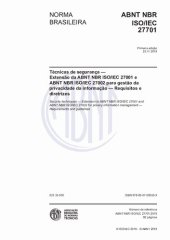 book [ABNT NBR ISO/IEC 27701:2019] Técnicas de segurança — Extensão da ABNT NBR ISO/IEC 27001 e ABNT NBR ISO/IEC 27002 para gestão da privacidade da informação — Requisitos e diretrizes