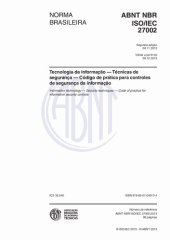 book [ABNT NBR ISO/IEC 27002:2013] Tecnologia da informação — Técnicas de segurança — Código de prática para controles de segurança da informação