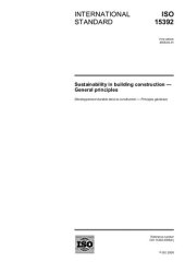 book [ISO 15392:2008] Sustainability in building construction — General principles