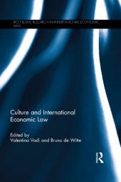 book Culture and International Economic Law