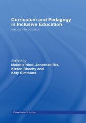 book Curriculum and Pedagogy in Inclusive Education : Values into Practice