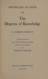 book Distinguish to Unite or, Degrees of Knowledge