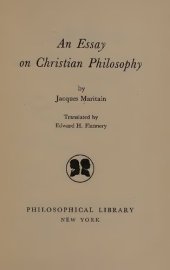 book Essay on Christian Philosophy