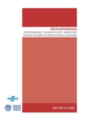 book [ABNT NBR ISO 10008] Gestão da qualidade – Satisfação do cliente – Diretrizes para transações de comércio eletrônico de negócio a consumidor