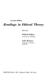 book Readings in Ethical Theory