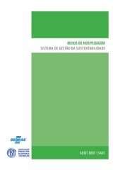 book [ABNT NBR 15401] Meios de Hospedagem: Sistema de gestão da sustentabilidade