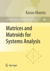 book Matrices and matroids for systems analysis