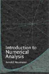 book Introduction to numerical analysis