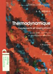 book Thermodynamique: fondements et applications